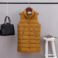Women's Mid-length Down Cotton Vest Stand-collar Cotton Jacket Student Vest Vest Trend