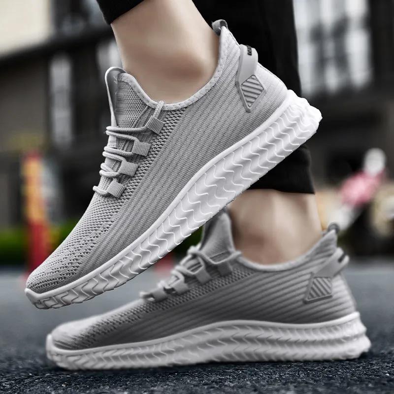 Non-slip Wear-resistant Casual Shoes Men's Breathable Mesh Shoes  Sports Shoes Hollow Cloth Shoes
