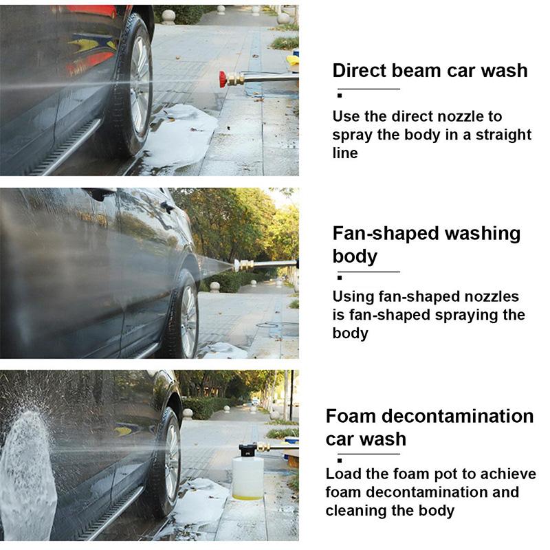 Electric Car Washing Machine 24000mAh Large Capacity Battery Portable Car Washing Gun High Pressure Water Gun Water Pump Cleaning Machine