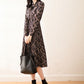 Chiffon Floral Dress Female Spring Summer French Retro Waist Pleated Skirt All-match Dinner Dress