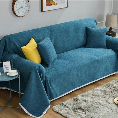 Nordic Solid Color Full Cover Sofa Towel Sofa Sofa Blanket Cloth Sofa Cover Cover Anti-scratch Cover Cloth