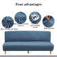 Four Seasons Solid Color Sofa Bed Cover Without Armrest Universal Elastic Folding No Armrest Lazy Sofa Cover