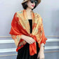 All-match Scarf Feather Multicolored Printing Silky Soft and Graceful Long Scarf Shawl Female Beach Cover Towel Big Scarf