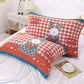 A Pair of Cotton Pillowcases Plus Thicker Cotton Pillow Covers Non-slip and Non-slip