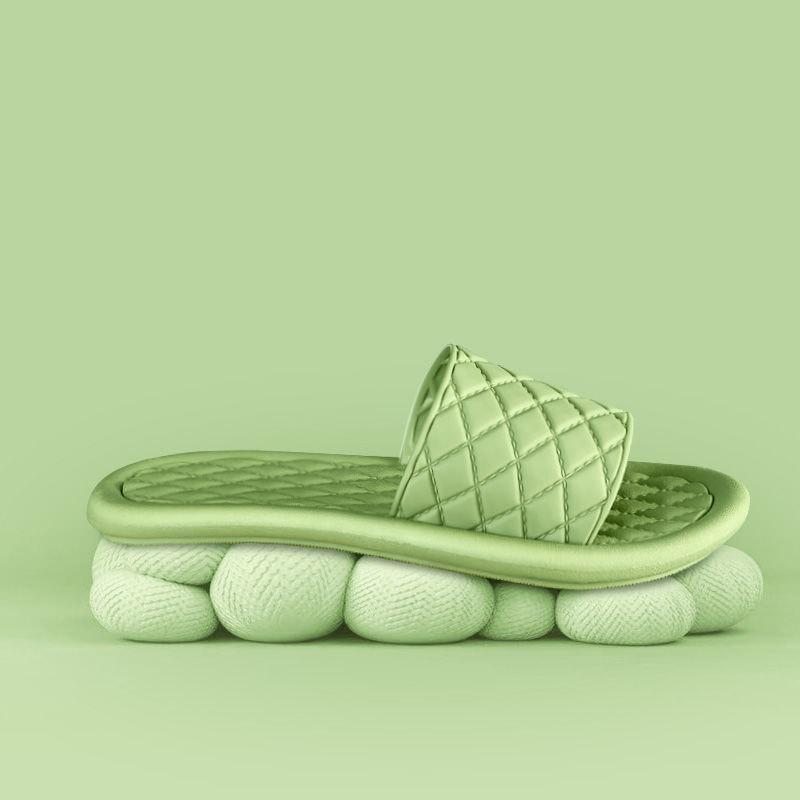 New Slippers Women Summer Thick Bottom Indoor Home Couples Home Bathroom Non-slip Soft Wear Cool Slippers