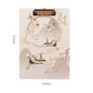 A4 Chinese Style Printing Folder Board Student Writing Board PP Pad Supplies Simple Black and White