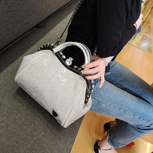 Women's Bag Diamond-encrusted Shoulder Bag Versatile Handbag