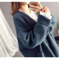 Knitted Cardigan Women Jacket Women Korean Version Loose Students Are Thin and Versatile Thick Sweater Jacket