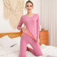 Thermal Underwear Women's Thick and Velvet Suit Body Tight-fitting Plus Size Autumn Clothes Long Trousers