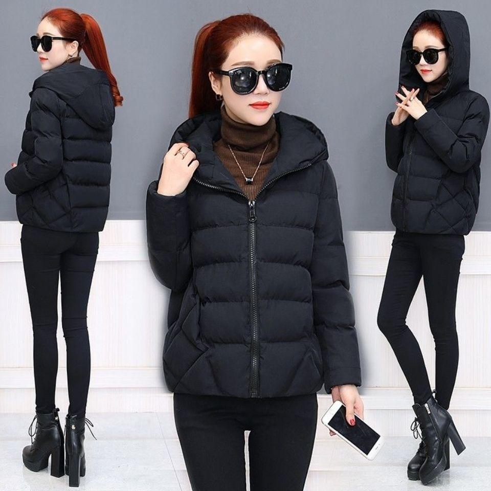 Winter Fashion Women's Short Coat Thick Loose Small Size Down Padded Jacket Trend Wild Hooded Ladies Padded Jacket
