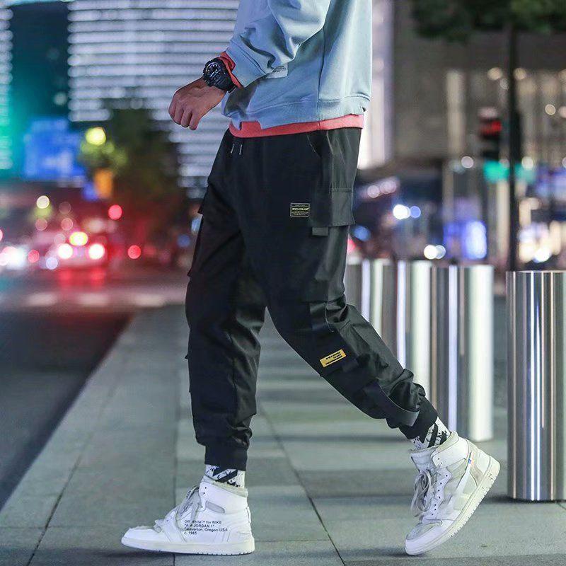Men's Spring, Summer and Autumn Overalls Loose and Versatile Nine-point Pants Harem Pants Casual Trousers