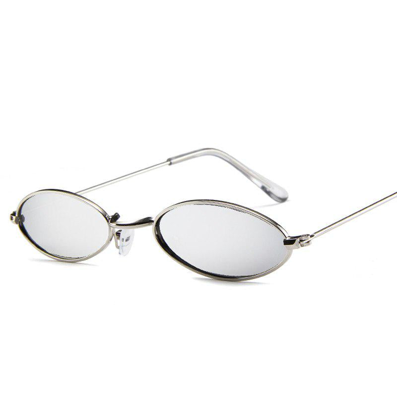 2019 New Brand Designer Vintage Oval Sunglasses Women Men Retro Clear Lens Eyewear Small Sun Glasses
