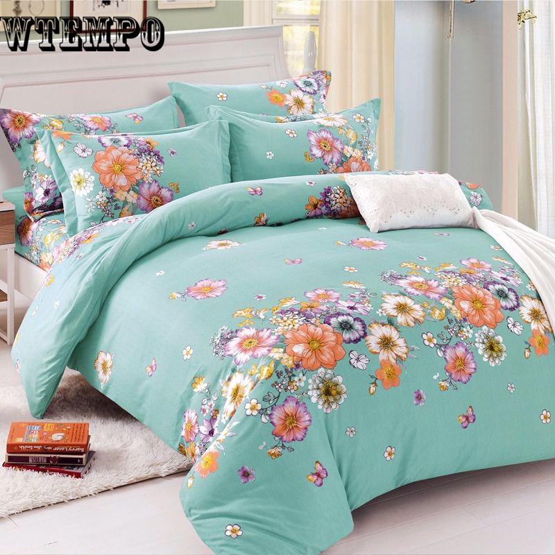 Bed Cover Set Cartoon Duvet Cover Adult Bed Sheets and Pillowcases Comforter Bedding Set