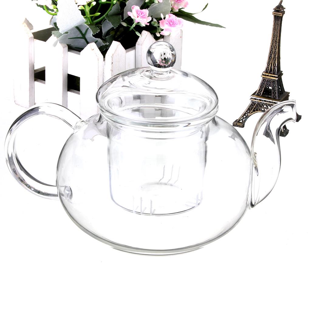 Heat-resistant High-temperature Filter Glass Teapot Household Flower Teapot Single Pot Small Tea Kettle Tea Set Tea Maker Thickening