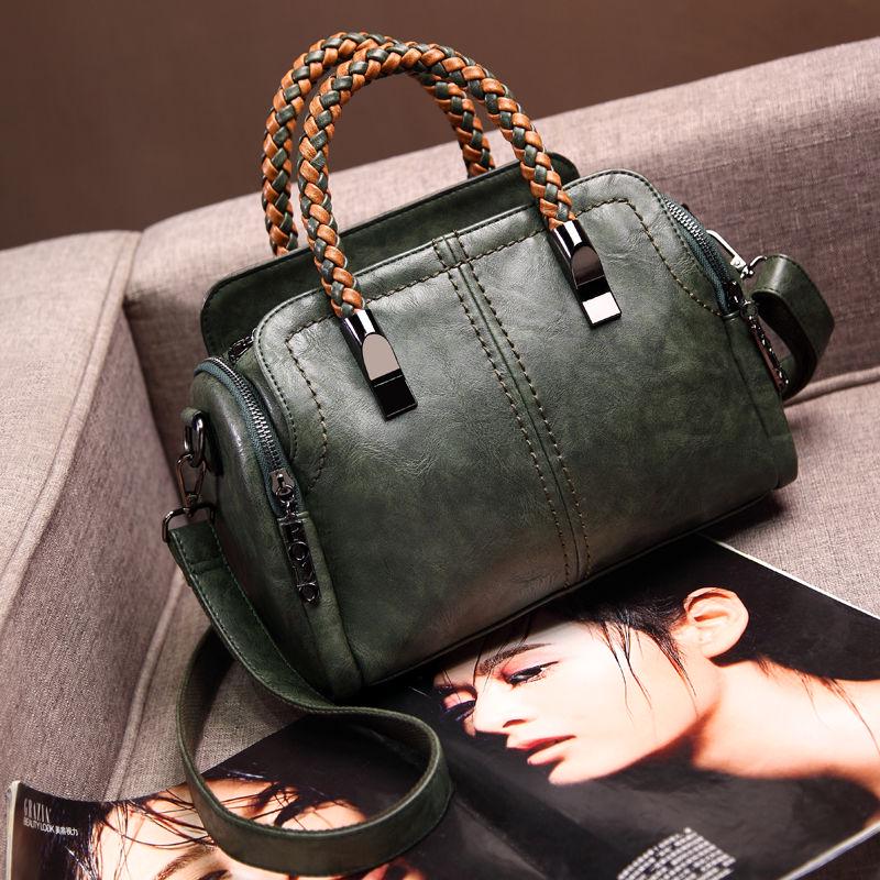 Leather Handbags Crossbody Bags for Women Shoulder Bag Ladies Vintage Handbag