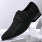 Men's Cloth Face Versatile Men's Korean Version British Formal Wear Pointy Breathable Suit Casual Shoes