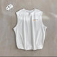 Vest Men's Vest Summer Outer Wear Sleeveless T-shirt Personality Trend Vest Sports Fitness Solid Color Printing