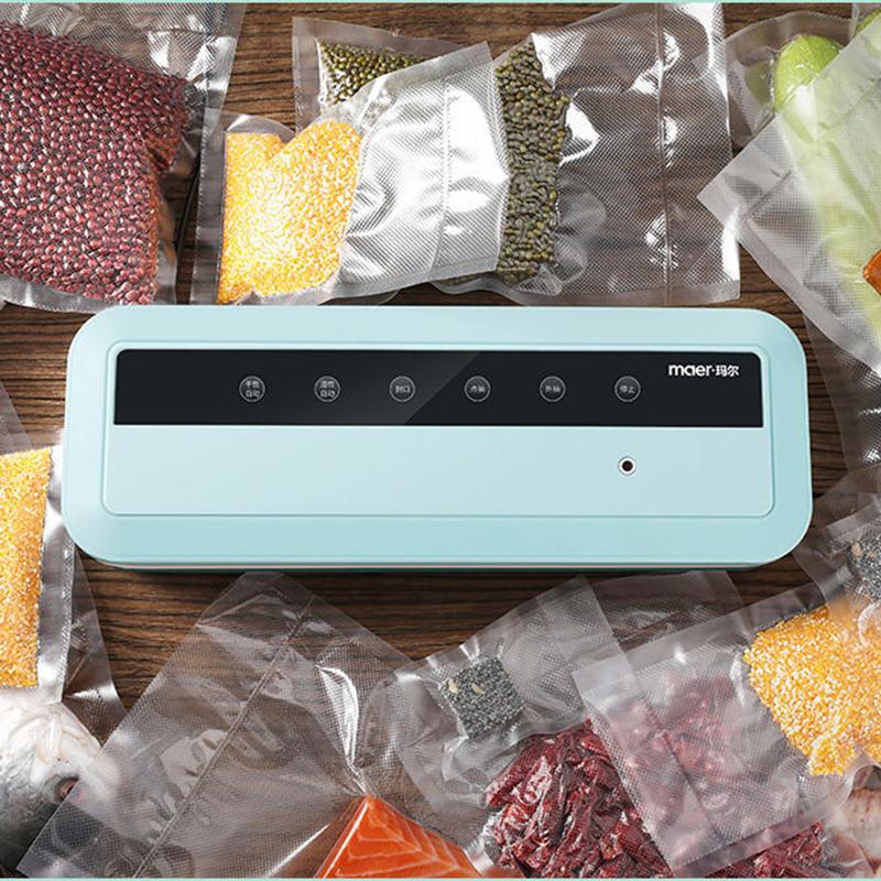 Vacuum Sealer 10Pcs Bags for Free Automatic Commercial Household Food Vacuum Sealer Packaging Machine