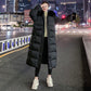 Women's Down Coat Cotton Coat Winter Loose Mid-length Over The Knee Coat Women