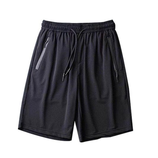 Summer Thin Ice Silk Shorts Men's Five-point Pants Quick-drying Air-conditioned Pants Running Fitness Men's Plus Size Sports and Leisure