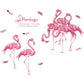 Flamingo bedroom study living room wall porch corridor decoration removable wall stickers