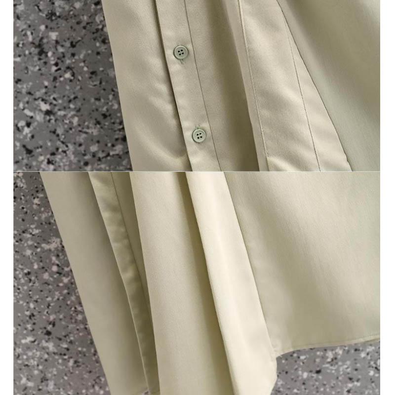 Large Size Dress Women's Summer Fashion Temperament Long Skirt V-neck Puff Sleeve Dress