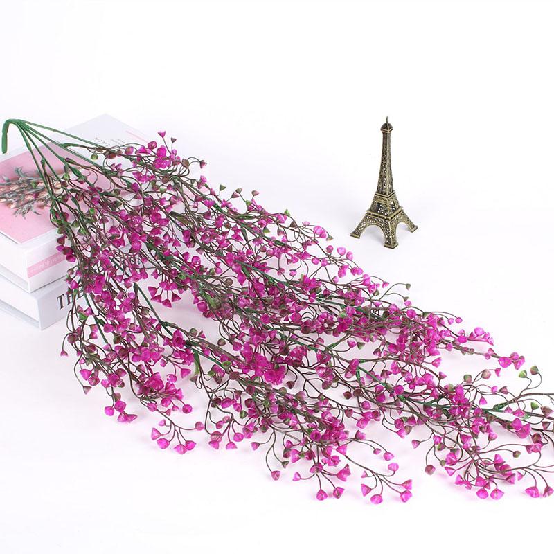 Mural Wall Hanging Simulation Willow Green Plant Artificial Flower Plastic Flower Rattan Bar Restaurant Living Room Kindergarten Decoration
