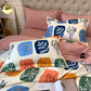 48×74cm Pillowcase Lattice Brushed Thickened Pillowcase Double Bed Upper Pillow Cover