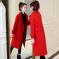 Women Winter Autumn Single Breasted Coat Long Trench Coats Outerwear Casual Wool Overcoat Ladies