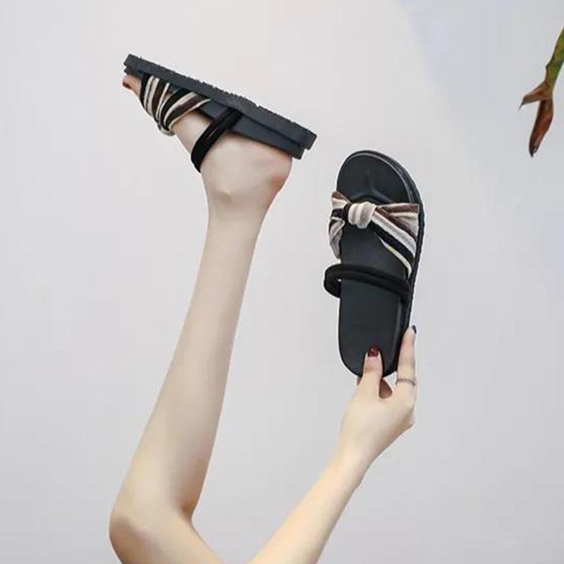 Summer Two-wear Sandals Female Fashion All-match Korean Fairy Style Students Rome Flat Beach