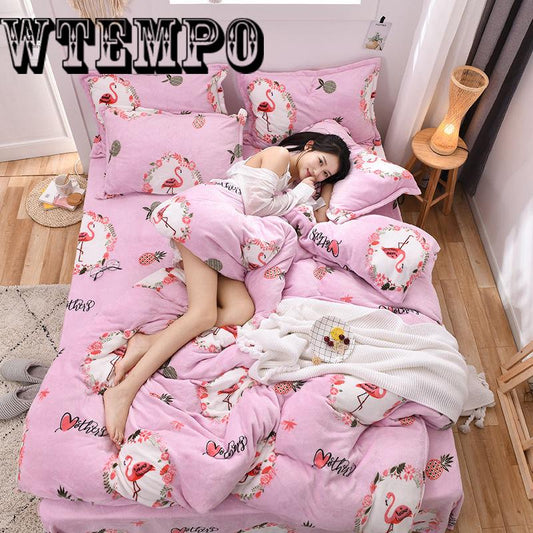 Bedding Set Comfortable Duvet Cover Soft Quilt Cover Pillow Cases Bed Sheet Fashion Bedclothe