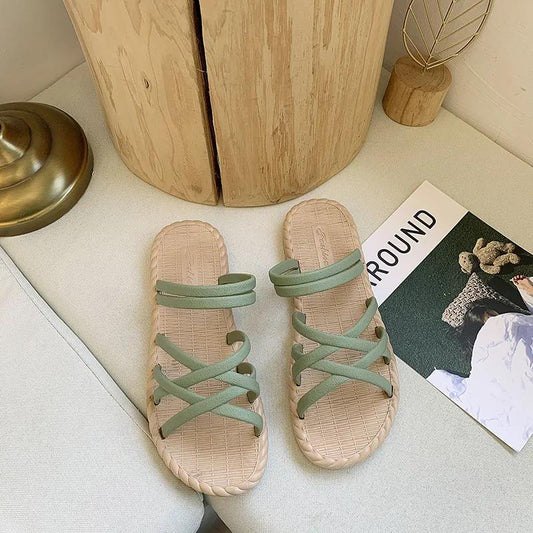 Summer Women's Sandals Non-slip Thick Bottom All-match Beach Women's Flat Sandals