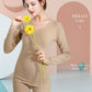 Women Long Sleeve Thermal Underwear Winter Thicken Tight Suit Sexy Pajamas Autumn Windproof High Elasticity Slim Body Comfortable Breathable Versatile