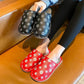 Men's and Women's Cotton Slippers Autumn and Winter Home Furry Plus Velvet Non-slip Waterproof Cotton Shoes