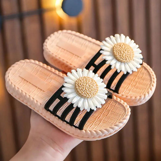 Girl's Summer Slippers Girl's Soft Sole Anti-slip Slippers Household Shower Casual Light Flat Slippers