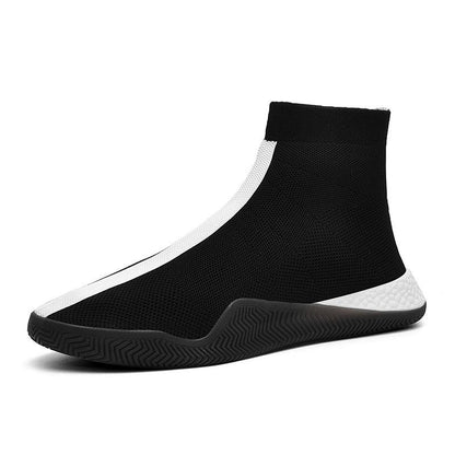 Men's Trendy Shoes Korean Style All-match Casual Shoes Lazy One-foot High-top Men's Sneakers
