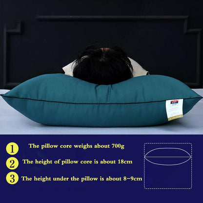 Washable Pillow Pillow Core Home Hotel Neck Pillow Single Student Adult Pillow Core Free Pillowcase