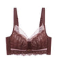 No Steel Ring Gathering Anti-sagging Upper Support Latex Cotton Breathable Lace Rear Four-row Buckles To Receive Auxiliary Breast Adjustable Bra