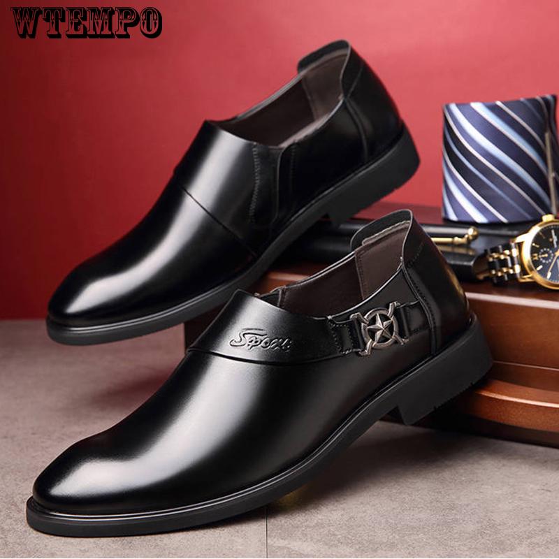 Leather Shoes Men's Business Dress Casual Men's Leather Shoes England Set Foot Driving Shoes