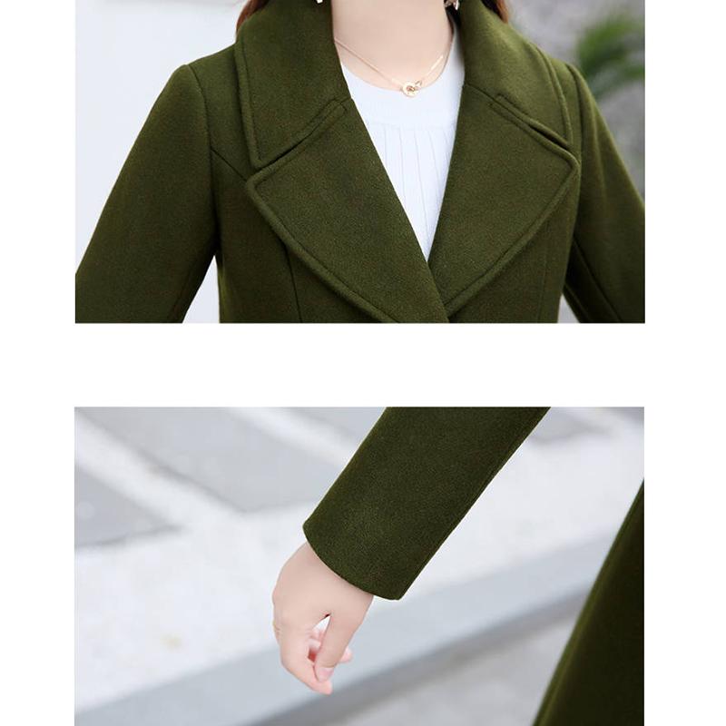 Wool Coat Winter Coat Women Jacket Casual Warm Overcoat Outwear Female Woolen Coat Women Clothing