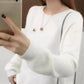 Fall Loose Student Sweater Outer Wear Autumn and Winter Round Neck Knitted Bottoming Shirt