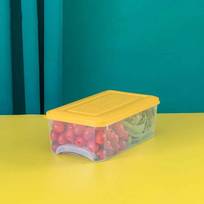 Food Grade Refrigerator Storage Box Food Sealing Storage Box Refrigerated Fruit Fruit and Vegetable Meat Storage Large Capacity