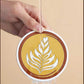 4 Packs of Nordic Coffee Pad Creative Insulation Pad Coaster Restaurant Simple Thickened Coaster