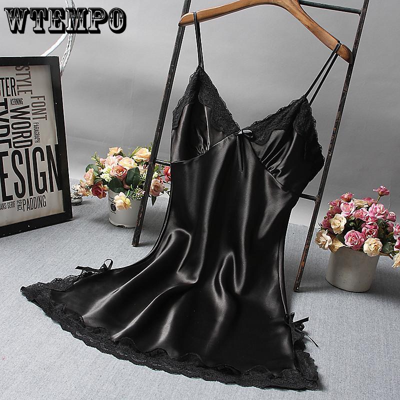 Sexy Pajamas Female Summer Sling Nightdress Within Temptation Tracksuit Silk Thin