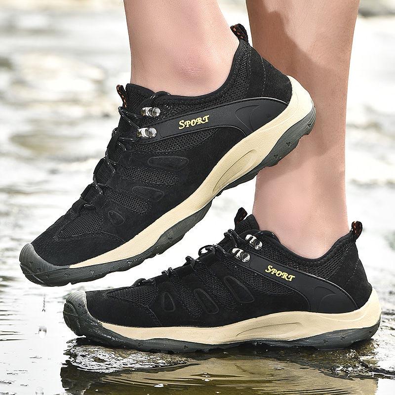Plus Size 38-46 Men Outdoor Water Sneaker Non Slip Hiking Climbing Aqua Shoes Beach Barefoot Upstream Shoes Wear-resistant Seaside Shoes
