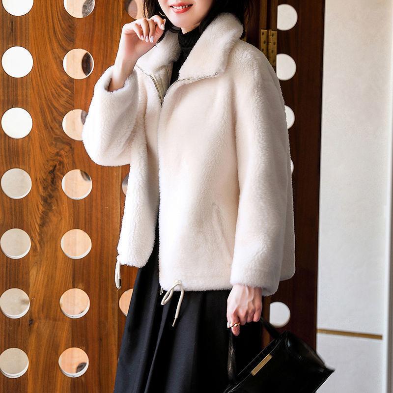 Spring Thick Coat Women's Double-sided Coral Fleece Warm Turtleneck Sweater Female Cardigan Zipper Fleece Jacket