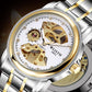 Luxury Luminous Mechanical Watches Automatic Clock Men Calendar Week Skeleton Watches