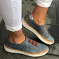 Womens Hollow-Out Breathable Sneakers Casual Slip On Shoes Loafers Comfortable Lazy Shoes