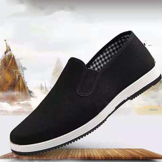 Men's Lightweight Breathable Flat Cloth Shoes Soft Sole Cloth Shoes Anti Slip Wear-resistant Casual Shoes