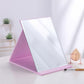 Ladies Leather Folding Mirror Desktop Creative Portable Makeup Mirror HD Travel Out Household Essentials